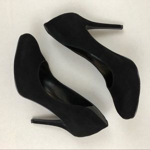🌟SALE Nine West Black Suede heels size 10